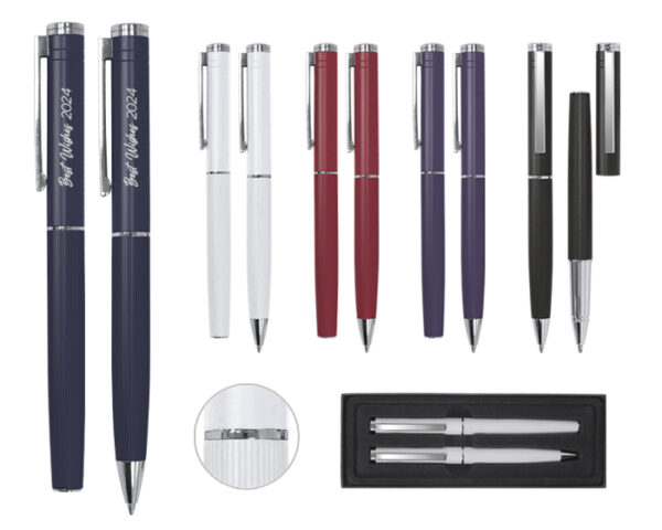 SET DE BOLÍRAFOS METÁLICOS